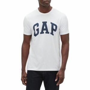 GAP V-BASIC LOGO T Pánské tričko, Bílá,Černá, velikost S