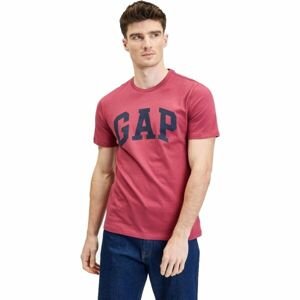 GAP V-BASIC LOGO T Pánské tričko, vínová, velikost L