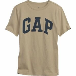 GAP V-FRC BASIC LOGO ARCH TEE Chlapecké tričko, béžová, velikost M
