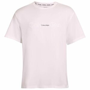 Calvin Klein EMB ICON LOUNGE-S/S CREW NECK Pánské tričko, bílá, velikost L
