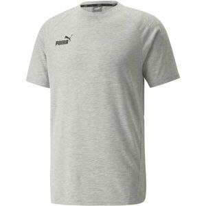 Puma TEAMFINAL CASUALS TEE Pánské triko, šedá, velikost XL