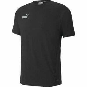 Puma TEAMFINAL CASUALS TEE Pánské triko, černá, velikost S