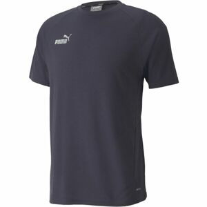 Puma TEAMFINAL CASUALS TEE Pánské triko, tmavě modrá, velikost M