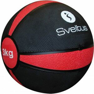 SVELTUS MEDICINE BALL 3 KG Medicinbal, černá, veľkosť 3 KG