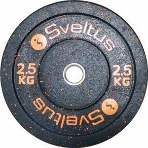 SVELTUS OLYMPIC DISC BUMPER 2,5 KG x 50 MM Nakládací kotouč, černá, veľkosť 2,5 KG