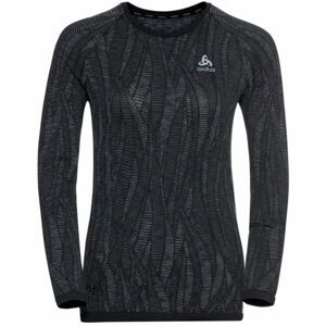 Odlo W BLACKCOMB LIGHT ECO BI TOP CREW NECK L/S Dámské funkční tričko s dlouhým rukávem, černá, velikost L