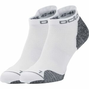 Odlo CERAMICOOL RUN 2 PACK SOCKS SHORT Ponožky, bílá, velikost 39-41