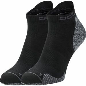 Odlo CERAMICOOL RUN 2 PACK SOCKS SHORT Ponožky, černá, velikost 45-47