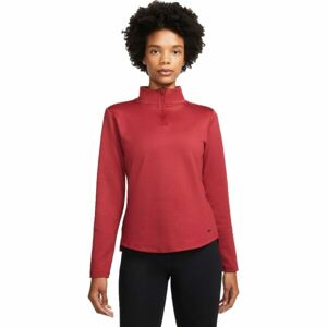 Nike W NK ONE TF STD LS HALF ZIP Dámská mikina, červená, velikost M