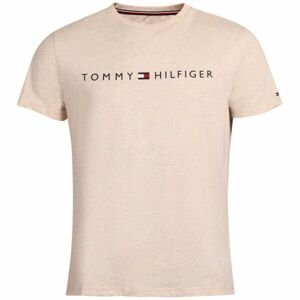 Tommy Hilfiger CN SS TEE LOGO Pánské tričko, béžová, velikost S