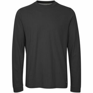BLEND REGULAR FIT Pánské tričko s dlouhým rukávem, tmavě šedá, veľkosť XL