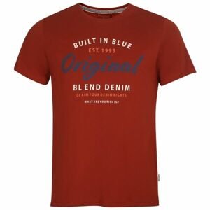BLEND TEE REGULAR FIT Pánské tričko, červená, velikost L