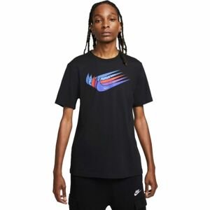 Nike NSW 12 MO SWOOSH TEE M Pánské tričko, černá, velikost S