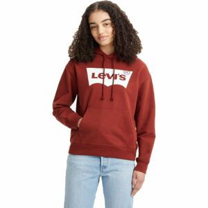 Levi's STANDARD HOODIE Dámská mikina, červená, velikost XS