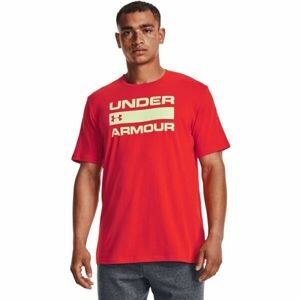 Under Armour UA TEAM ISSUE WORDMARK SS Pánské triko, červená, velikost L