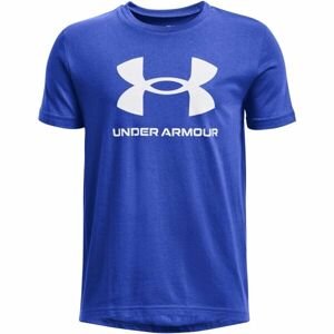 Under Armour SPORTSTYLE LOGO Chlapecké triko, modrá, velikost S