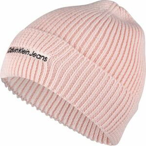 Calvin Klein INSTITUTIONAL EMBRO BEANIE Zimní čepice, růžová, veľkosť UNI