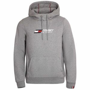 Tommy Hilfiger ESSENTIALS HOODY Pánská mikina, šedá, velikost S