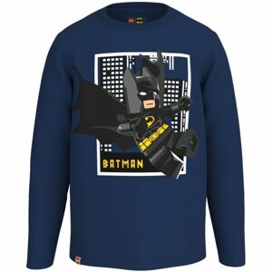 LegoWear T-SHIRT L/S Chlapecké tričko, tmavě modrá, velikost 128