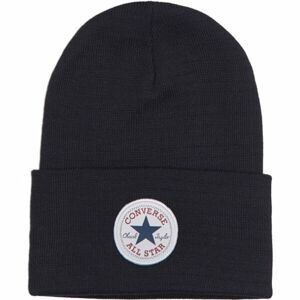 Converse CHUCK PATCH BEANIE  Unisexová zimní čepice, černá, velikost UNI