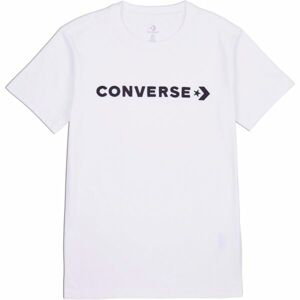 Converse CF STRIP WORDMARK SS TEE Dámské tričko, bílá, velikost L
