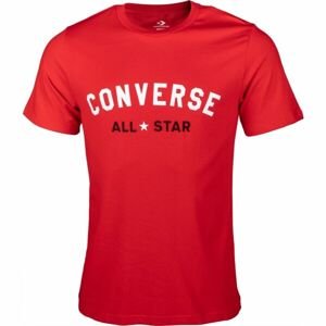Converse STANDARD FIT ALL STAR LOGO PRINTED TEE Pánské tričko, červená, velikost S