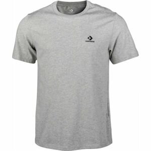 Converse CLASSIC LEFT CHEST SS TEE Pánské tričko, šedá, velikost L
