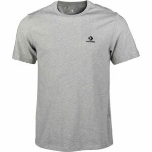 Converse CLASSIC LEFT CHEST SS TEE Pánské tričko, šedá, velikost XL