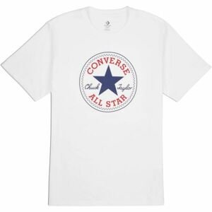 Converse STANDARD FIT CENTER FRONT CHUCK PATCH CORE TEE Pánské tričko, bílá, veľkosť XXL