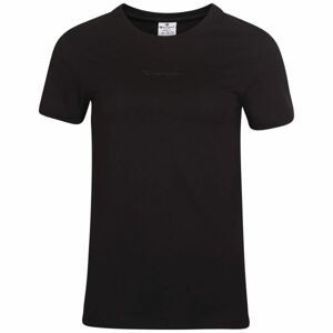 Champion CREWNECK T-SHIRT Dámské tričko, černá, velikost XL