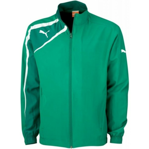 Puma SPIRIT WOVEN JACKET JR zelená 140 - Dětská sportovní bunda