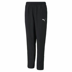 Puma TEAMRISE SIDELINE PANTS JR Chlapecké fotbalové tepláky, černá, velikost 152