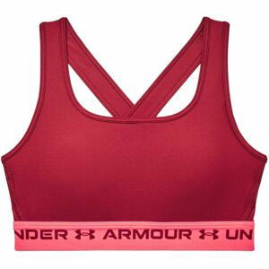 Under Armour CROSSBACK MID BRA Dámská podprsenka, vínová, velikost M