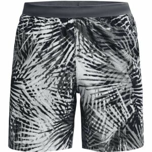 Under Armour LAUNCH SW 7'' PRT SHORT Pánské běžecké kraťasy, šedá, velikost S