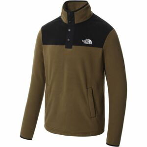 The North Face M HOMESAFE SNAP NECK FLEECE PULLOVER Pánská fleecová mikina, khaki, velikost L