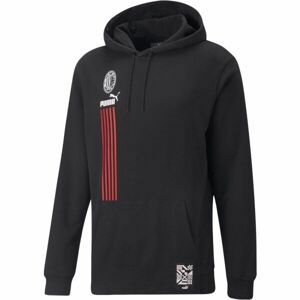 Puma ACM FTBLCULTURE HOODY Pánská mikina, černá, velikost S