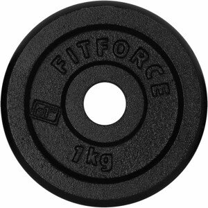 Fitforce PLB 1 KG x 25 MM Nakládací kotouč, černá, velikost