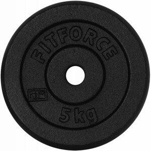 Fitforce PLB 5 KG x 25 MM Nakládací kotouč, černá, veľkosť 5 KG