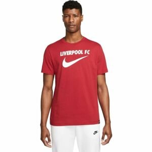 Nike LFC M NK SWOOSH TEE Pánské tričko, červená, velikost M