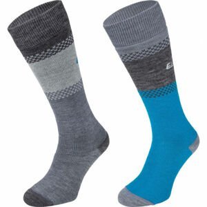 Eisbär SKI COMFORT 2 PACK Dámské zateplené ponožky, šedá, velikost 43-46