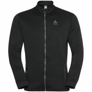 Odlo MID LAYER FULL ZIP BERRA Pánská mikina, černá, velikost