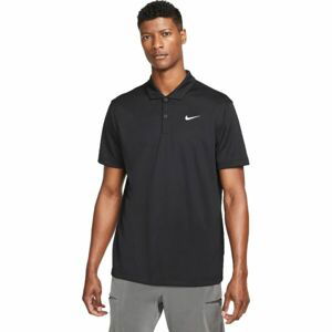 Nike COURT DRI-FIT Pánské polotričko, černá, veľkosť L