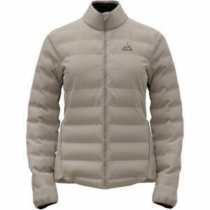 Odlo ASCENT N-THERMIC HYBRID INSULATED JACKET Dámská hybridní bunda, béžová, velikost M