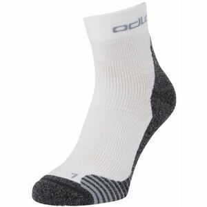 Odlo ACTIVE WARMHIKE SOCK QUARTER Turistické ponožky, bílá, velikost 39-41