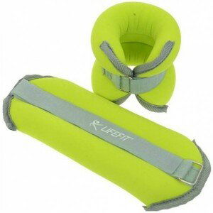 Lifefit ANKLE-WRIST WEIGHTS 2X1,5KG Neoprenová zátěž, Zelená,Šedá, velikost