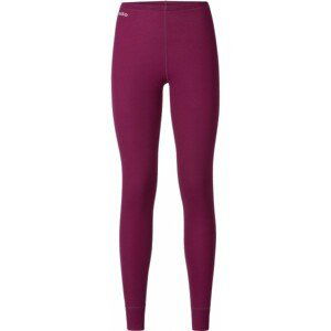 Odlo SUW WOMEN'S BOTTOM ORIGINALS WARM XMAS vínová XL - Dámské funkční kalhoty