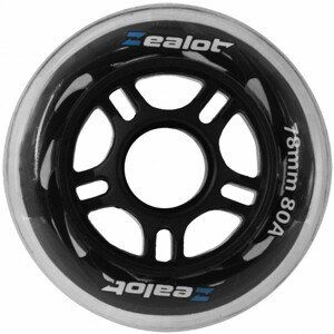 Zealot WHEELS 78X24MM Sada 4 koleček - Zealot, Transparentní,Černá, velikost