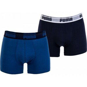 Puma BASIC BOXER 2P Pánské boxerky, černá, velikost S