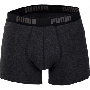 Puma BASIC BOXER 2P Pánské boxerky, černá, velikost L