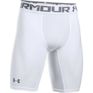 Under Armour HG ARMOUR 2.0 LONG SHORT Pánské kompresní trenky, bílá, velikost M